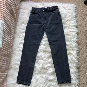 STRAIGHT LEG JEANS BLACK DENIM